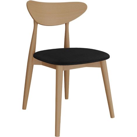 Silla Racine 110, Marrón + Magic Velvet 2219, 79x49x49cm, Tapiz, De madera, Aglomerado laminado