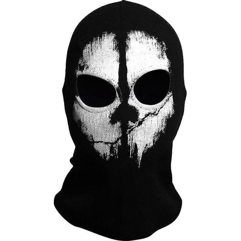 ghost Mask - Balaclava Motorcycling Paintball One Size Colour Black (1/5)