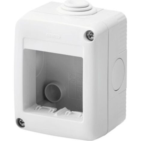 Contenedor Gewiss para aparatos horizontales System protegido 2 lugares IP40