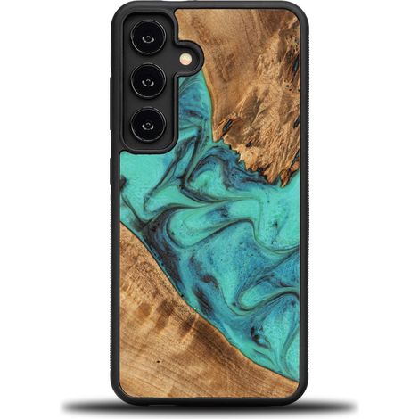 Custodia Bewood Unique per Samsung Galaxy S24 - Turchese (1/3)