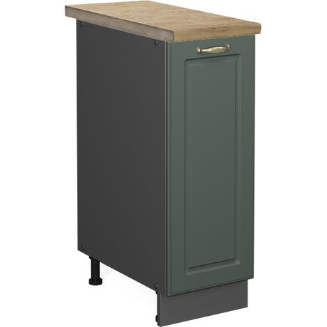 Meuble de cuisine Fame-Line, Vert Or Campagne, 30 cm , PT Chêne, Vicco (1/5)
