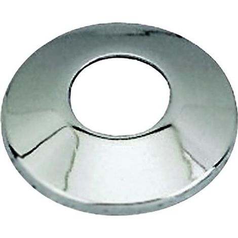 Rosace bombee chrome diamètre 1/2" (15x21)