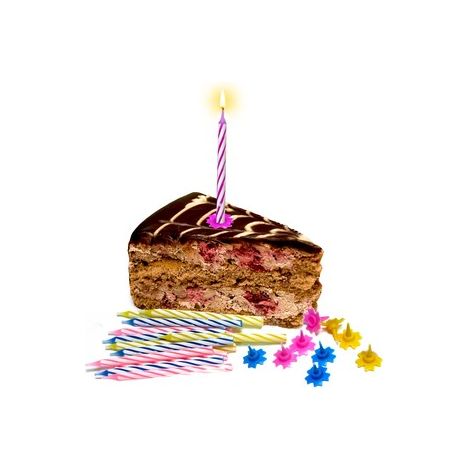 Velas de cumpleaños premium ARPEX - 12 piezas, multicolor