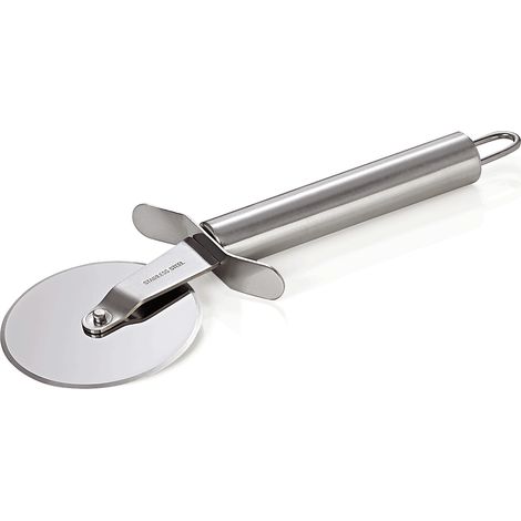 Roulette à pizza en Acier Inoxydable L 200 mm Ø 65 mm - Was Germany