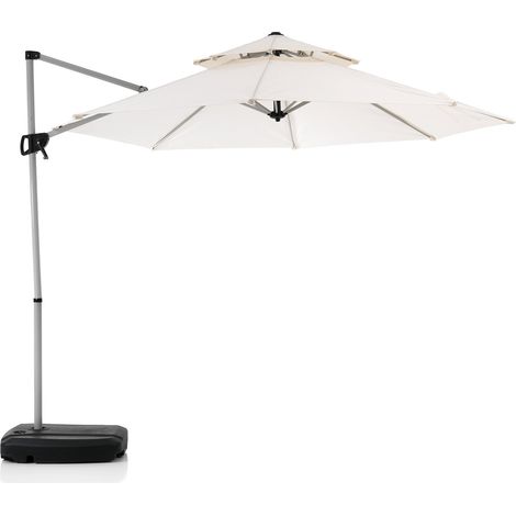 Ombrellone in acciaio grigio cm. H.260 x L.350 x P.350
