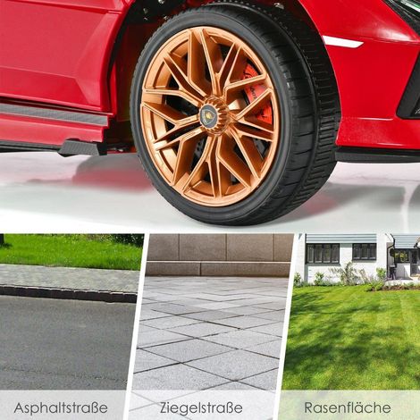 12v lamborghini kinder elektroauto mit 24g fernbedienung kinderauto 3 5kmh mit mp3 rot
