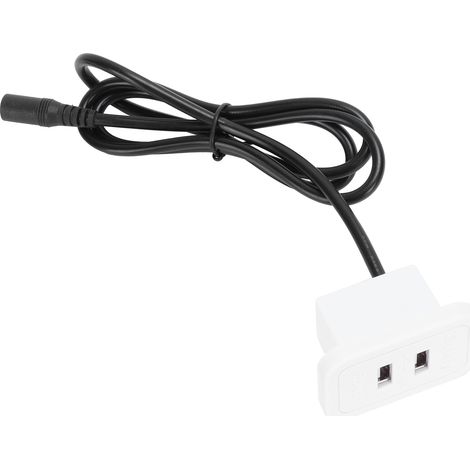 Fauteuil Relax avec Ports USB Double 5V 2A pour Bureau, Canapé ou Table de Chevet - Blanc UE 100‑240V