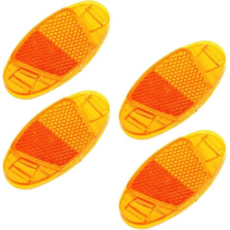 4/6 Pieces Bicycle Reflectors Front and Rear Bicycle Reflectors, Bicycle Reflectors, Bicycle Wheel Reflectors, Highly Reflective for Night Driving Bicycle Wheel