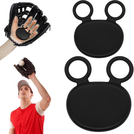 Lot de 2 Protections de Paume en Silicone de qualité supérieure pour Gants de Baseball, Absorption des Chocs Accessoire de Rembourrage pour Gants, Coussinet Antichoc pour l'entraînement Compatibl (1/5)