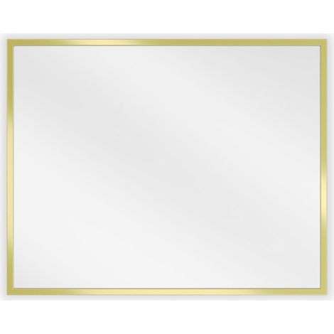 Mexen Loft miroir de salle de bain rectangulaire 50 x 40 cm, cadre doré - 9852-050-040-000-50 (1/5)