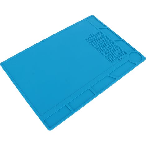 Tapis de silicone résistant à haute température S130 pour établi de réparation, surface thermorésistante, protection de plan de travail, tapis multifonctionnel isolant thermique. (1/5)
