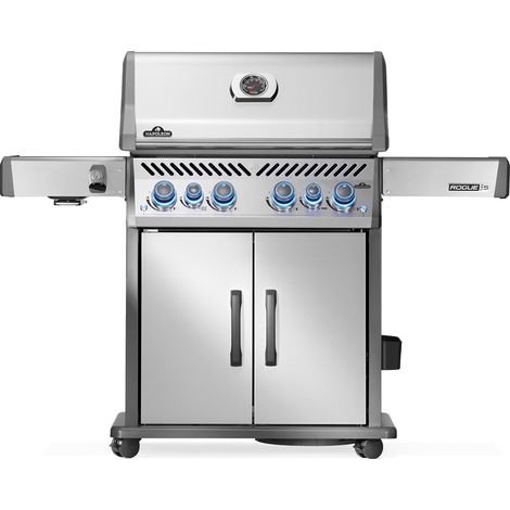 Napoleon – Barbecue à gaz 4 brûleurs inox avec Sizzle Zone – Surface de cuisson 73 x 45,7 cm – Brûleur arrière infrarouge pour rôtisserie (1/5)