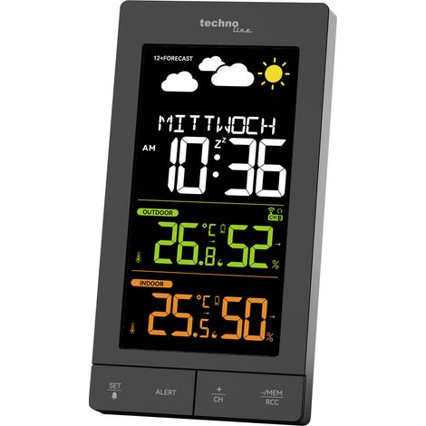 Techno Line WS6458 Funk-Wetterstation Anzahl Sensoren max. 3 St. (1/4)