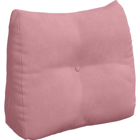 Coussin de Dos Rose 60 x 24 x 50 cm Velours