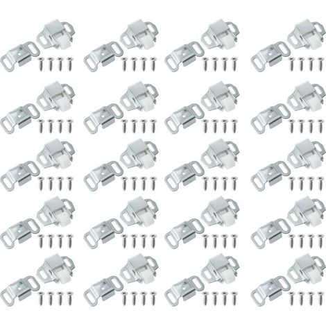 20 loquets à rouleau silencieux en alliage de zinc, rechange pour (1/5)