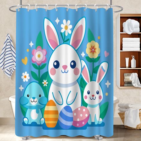 Rideau douche polyester 180x180 cocooning polyester pour salle de bain pour avec accessoires assortis (1/5)