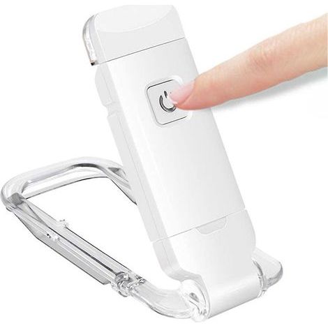 Lámpara de lectura recargable por USB para leer en la cama, brillo ajustable, luz LED de lectura con clip, perfecta para... (1/5)