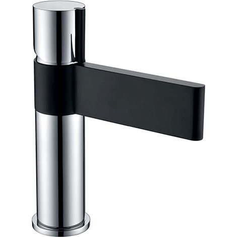 Edouard Rousseau - Mitigeur Lavabo BLACK STEEL - Chromé Noir (1/2)