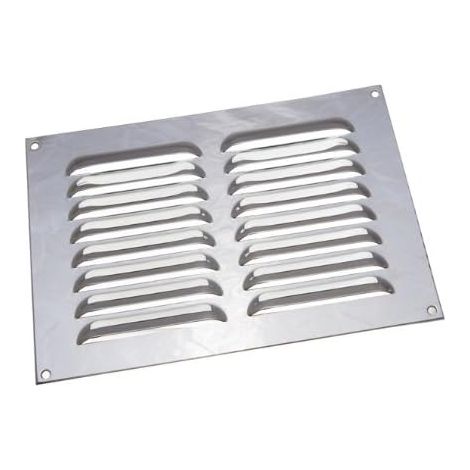 4 housses de grille d'aération chromées brillantes de 22,9 x 15,2 cm. (1/2)