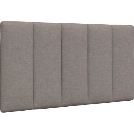 Kopfteil-Kissen "Hanko" Taupe 80 cm Stoff
