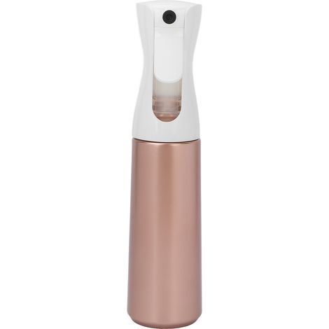 300-ml-Sprühflasche mit ultrafeinem Sprühnebel, kontinuierliches Haarspray, leer, roségoldene Farbe (1/5)