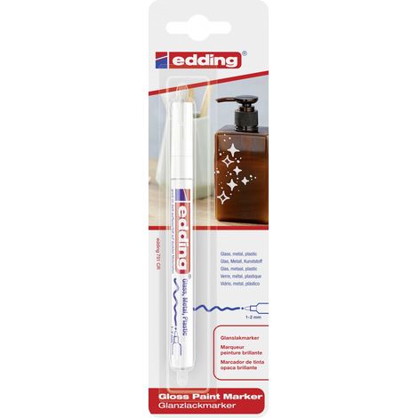 edding 751 gloss paint marker weiß 1 - 2 mm Marker