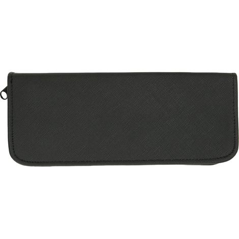 Étui professionnel pour ciseaux de coiffure et peignes, pochette de rangement en PU pour coiffeur, salon de barbier, housse porte-ciseaux. (1/5)