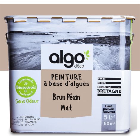 Peinture écologique Algo - Mat - Brun Pécan - 5L (1/5)