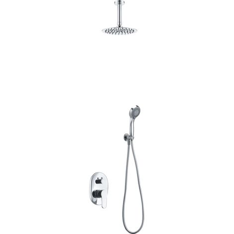 IMEX - columna ducha empotrada con grifo cromado