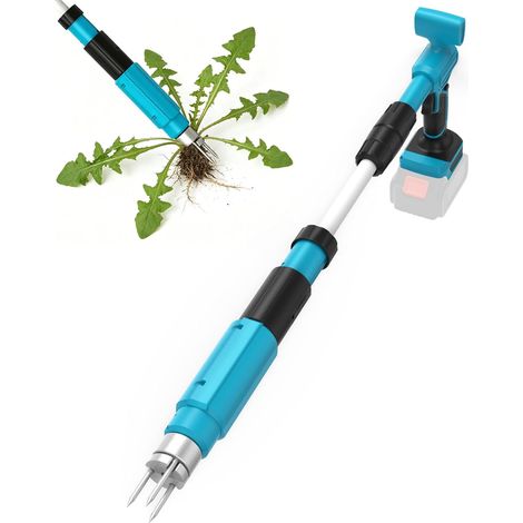 Désherbeur Électrique sans Fil Compatible avec 18V, Extracteur de Mauvaises Herbes avec Moteur 500W et Tête en Acier à 3 Dents pour Jardin et Pelouse (sans Batterie ni Chargeur) (1/5)