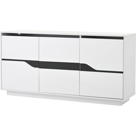 PLACARD MODULAIRE COIN AVEC LED LUMINEUSE PARTICLE BOARD BLANC 140 X 40 X 70 CM (1/5)