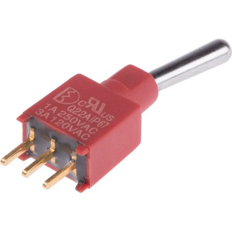 Interrupteur à levier RS PRO, Verrouillable, 1RT, 3 A @ 120 V c.a. ( Prix pour 1 )