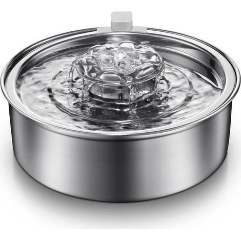Fontaine a Eau Chat 2 L, Abreuvoir pour Fontaine à Eau pour Chats en Acier Inoxydable (1/4)