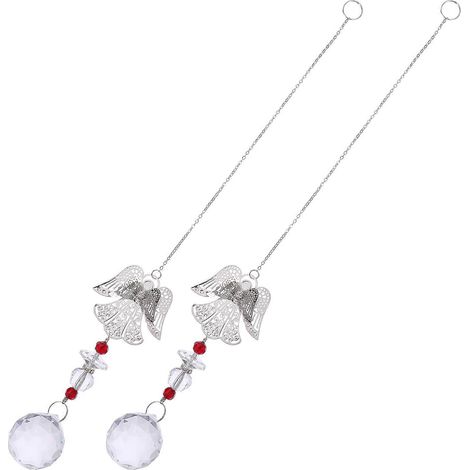 Pendentifs décoratifs en cristal en forme d'ange (lot de 4) (1/5)