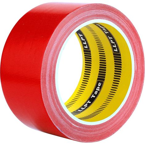 Duct Tape  Premium Color Fabric Gaffer Tape  Heavy Duty Waterproof Cloth Repair Tape for DIY Indoor Outdoor Use  1 Pack 50MM x 14M  Red (1/5)