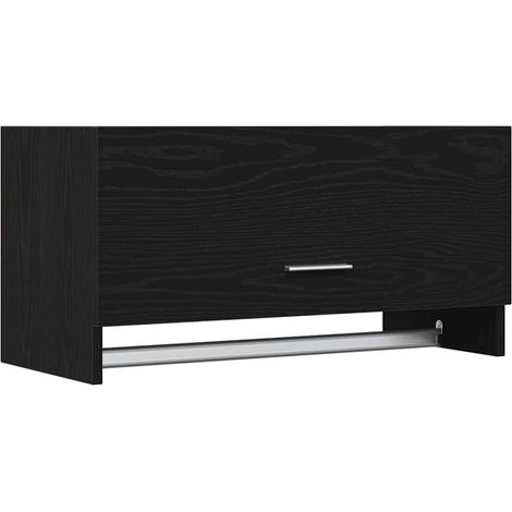 Maison Exclusive - Guardaroba Rovere Nero 70 x 32,5 x 35 cm Legno multistrato