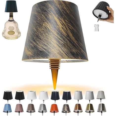 Lampe sans fil pour bouteille, 3 couleurs, rechargeable, pour bouteilles de vin, bars et restaurants (1/5)