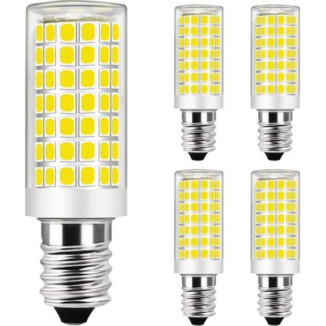 E14 9W LED-Lampe, entspricht einer 75W Halogenlampe – Kaltweiß 6000K – Nicht dimmbar – Wechselstrom 220–240V (4er-Pack) (1/5)