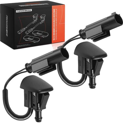 Ugello lavavetri, misura standard, nero, montaggio anteriore, compatibile con berlina di lusso E60, sostituzione diretta (1/5)