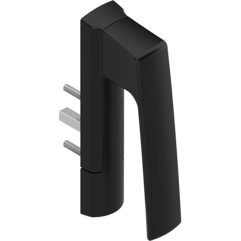 La Croisee Ds – Poignée de porte coulissante 20° sarena mini – Sens droit – Teinte noir 9005 – Aspect mat – Pour bois dur et teck