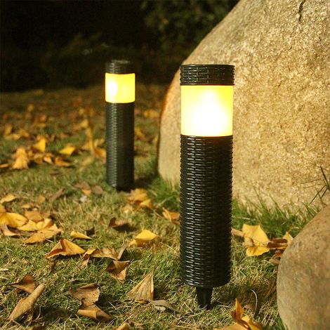 Gelbe LED-Solar-Gartenlampe, wasserdicht, für Garten, Villa oder Außenhof. (1/5)