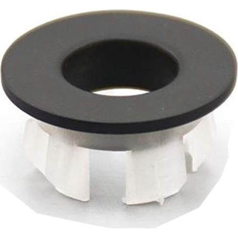 [JAMAIS UTILISÉ]Garniture de lavabo pour lavabo Couvercle de trop-plein Insert en laiton dans les trous Bouchons ronds Noir huilé (1/2)