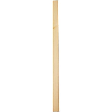 Levigne – Fuseau droit en bois massif pour balustrade – Hauteur 95 cm – Section 50x18 mm – Compatible lisses basses WoodUp