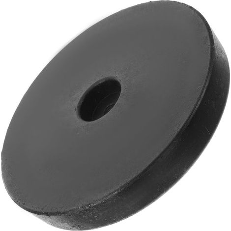 Pied de Lampe Rond Noir en Fer et Plastique Poids Intégré Base Stable et Élégante pour Lampe de Bureau Moderne (1/5)