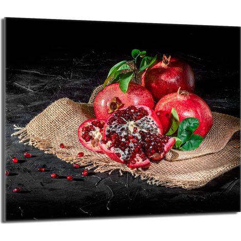 Glasschutzplatte für den Herd 60x52 Granat (1/5)