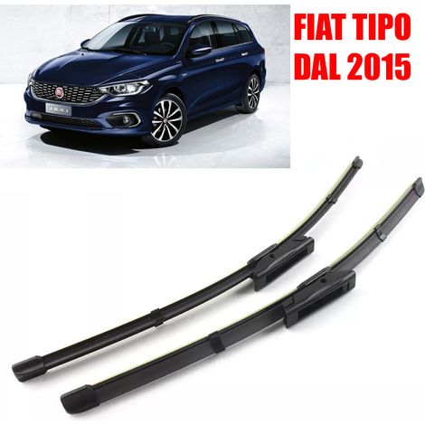 KIT 2 SPAZZOLE TERGICRISTALLO ANTERIORE PER FIAT TIPO DAL 2015 650MM+400MM (1/5)