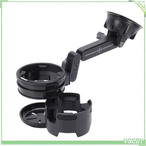 Porte-gobelet de voiture - FAFEICY - Modèle Pliant - Rotation 360° - Ventouse puissante - Capacité 18-40 oz (1/4)
