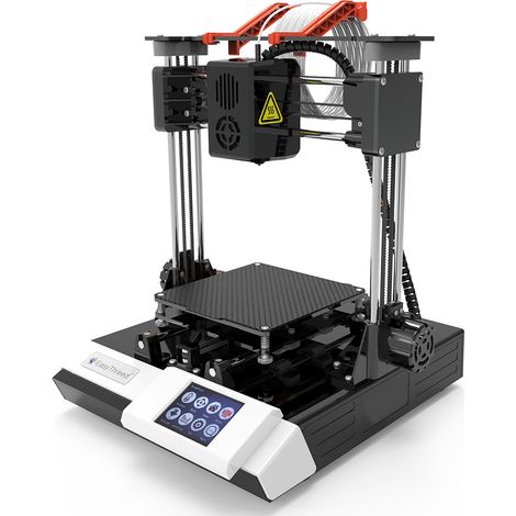 Imprimante 3D, imprimante de bureau FDM, dimensions d'impression 100 x 100 x 100 mm, plateau amovible, modèle C13 compatible avec les cartes TF et les connexions USB, adaptée aux débutants (1/5)