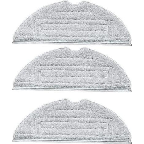 Chiffons de nettoyage compatibles pour aspirateur robot Roborock S8 - Lot de 3 (1/5)