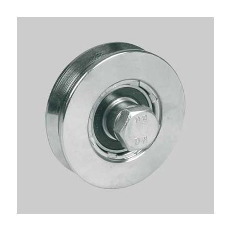 ruota con bullone per cancelli a 2 cuscinetti 140 mm